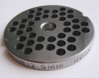 Решетка к мясорубке TJ-12H.MM12 D1=70 мм, D2=10 мм. d=6 мм.
